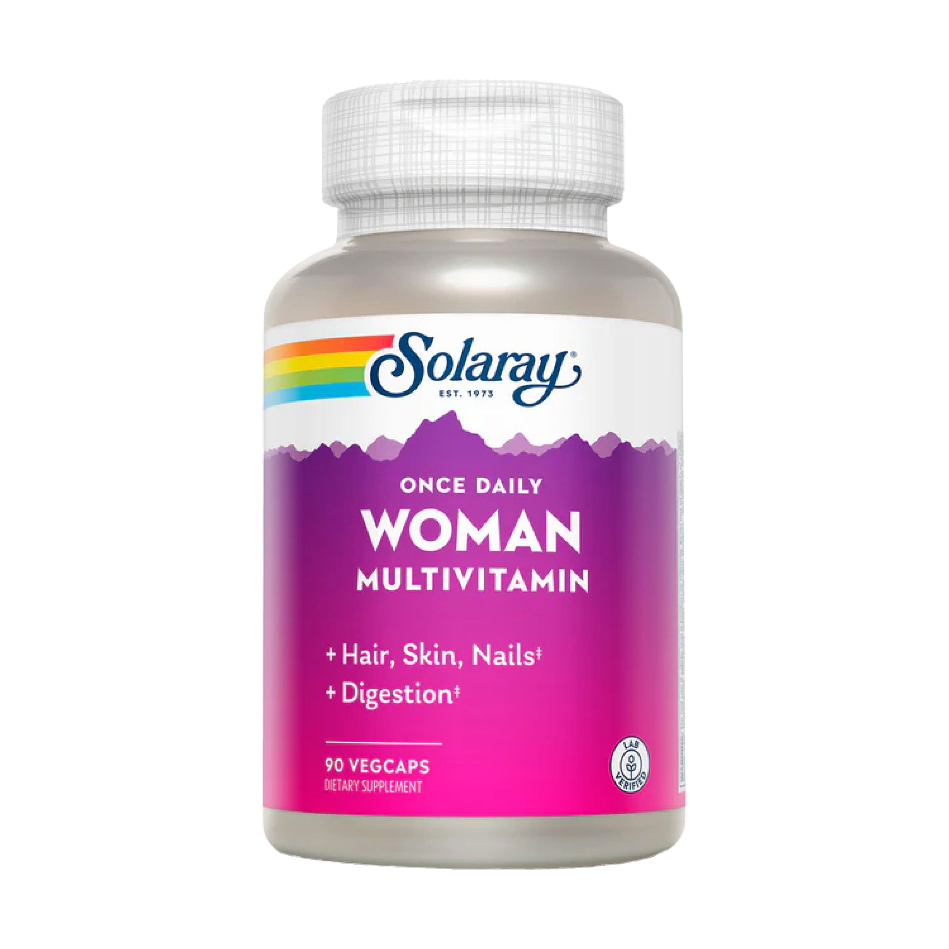Мультивітаміни для жінок Solaray Once Daily Woman Multivitamin, 90 вегетаріанських капсул